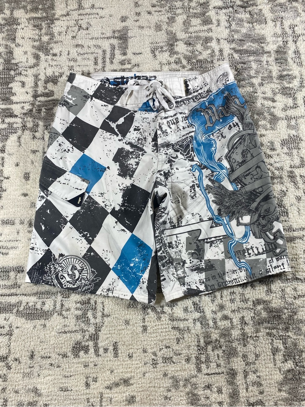 Y2k/Grunge Stugan Affliction Style Trunk Shorts